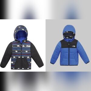 The North Face Reversible Perrito Hooded Jacket with a polar bear pattern Size 6